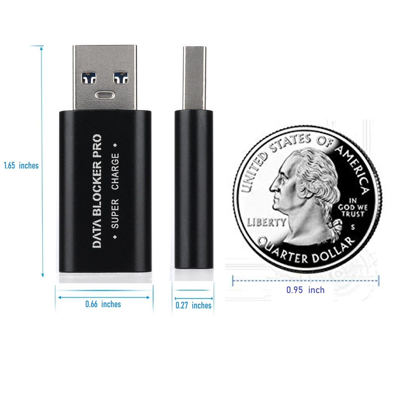 USB-A TO USB-C Data Blocker